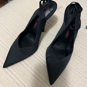 The Attico Black Pointed Toe Heels